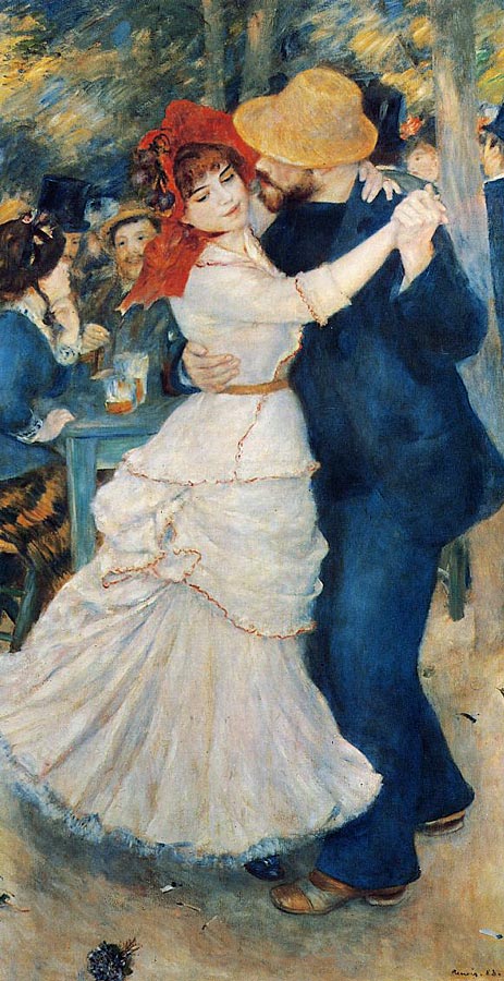 Dance At Bougival by Pierre-Auguste Renoir